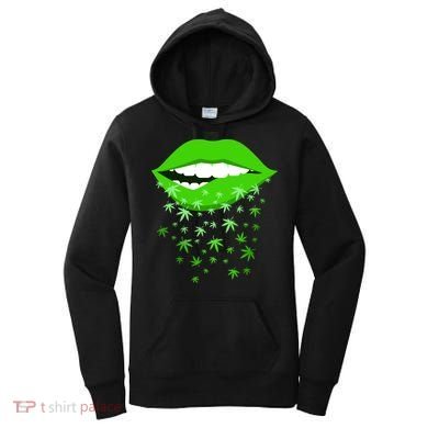 Sexy Lips Cannabis Marijuana Weed Women's Hoodie