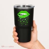 Sexy Lips Cannabis Marijuana Weed Tumbler thumb 2