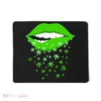 Sexy Lips Cannabis Marijuana Weed Mousepad thumb 0