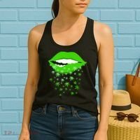 Sexy Lips Cannabis Marijuana Weed Women's Tank Top thumb 2