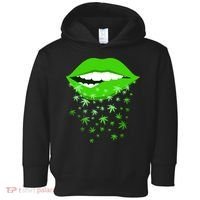 Sexy Lips Cannabis Marijuana Weed Toddler Hoodie thumb 0