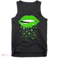 Sexy Lips Cannabis Marijuana Weed Tank Top thumb 0