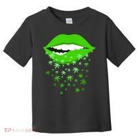 Sexy Lips Cannabis Marijuana Weed Toddler T-Shirt thumb 0