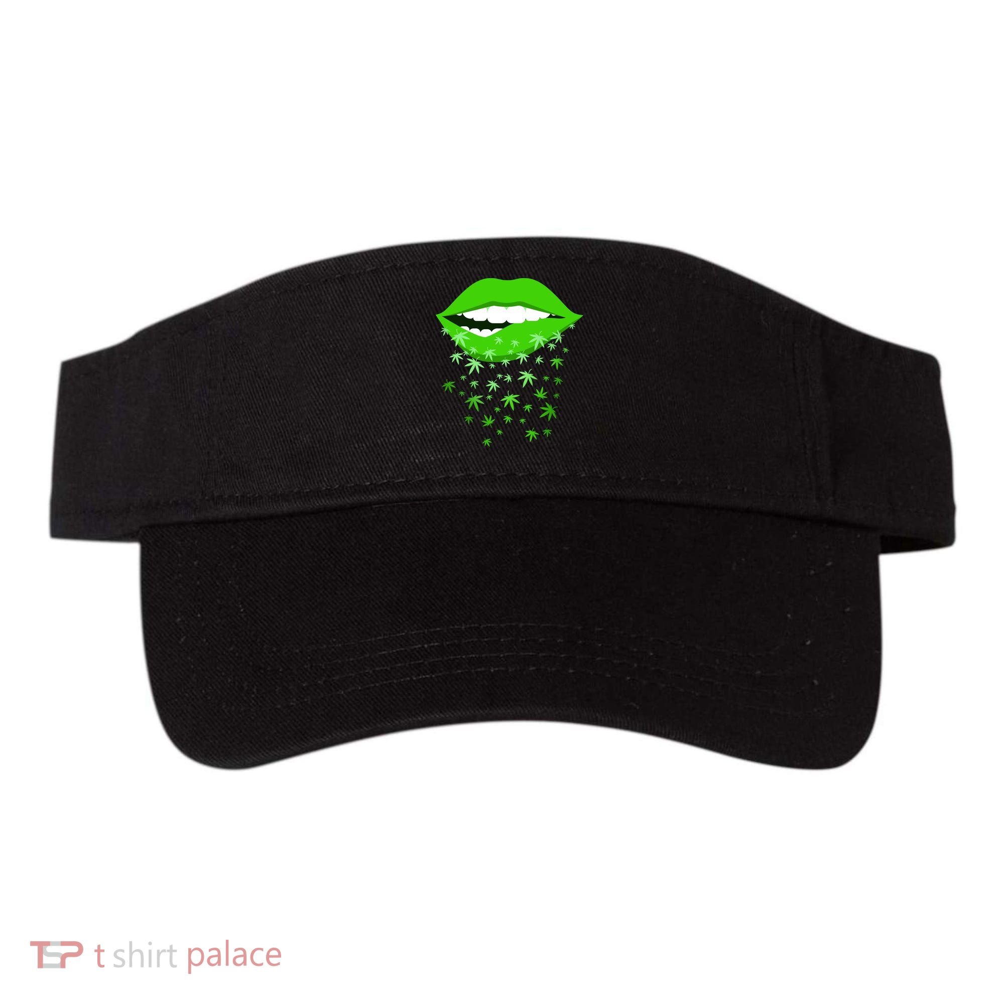 Sexy Lips Cannabis Marijuana Weed Visor