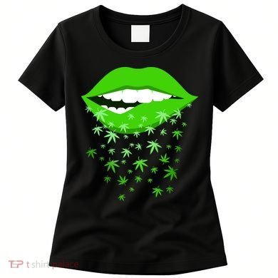 Sexy Lips Cannabis Marijuana Weed Women's T-Shirt
