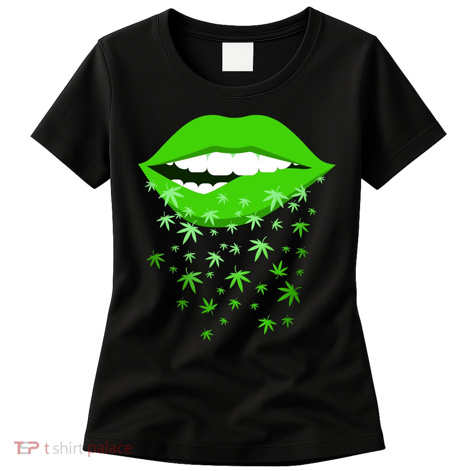Sexy Lips Cannabis Marijuana Weed Women's T-Shirt