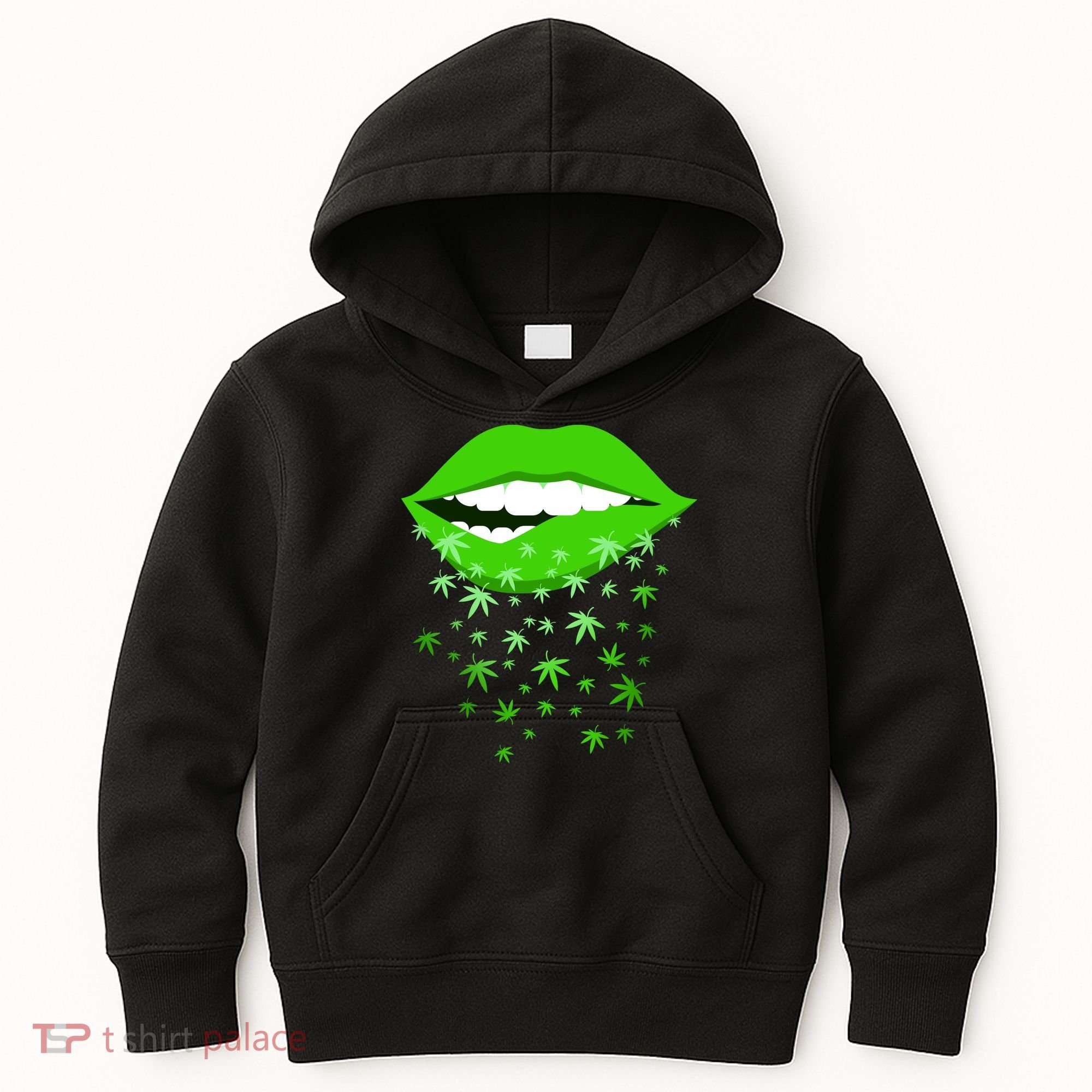 Sexy Lips Cannabis Marijuana Weed Kids Hoodie