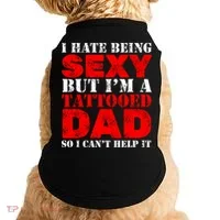 Sexy Tattooed Dad Doggie Tank thumb 0