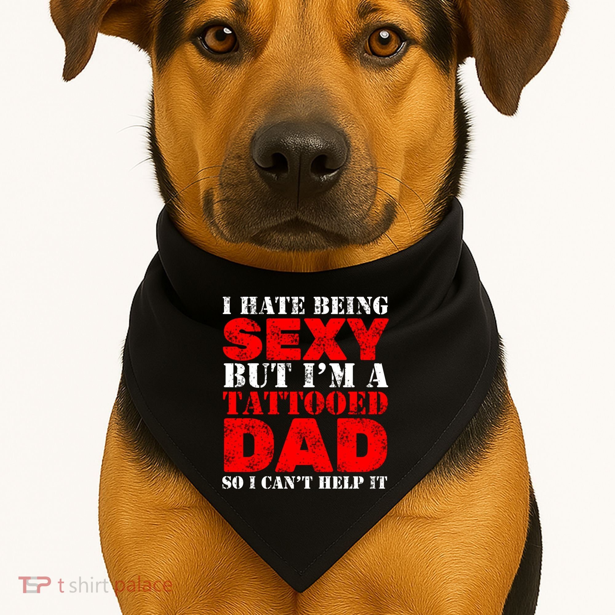 Sexy Tattooed Dad USA-Made Doggie Bandana