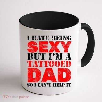 Sexy Tattooed Dad Coffee Mug back