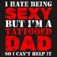 Sexy Tattooed Dad Ornament thumb 1