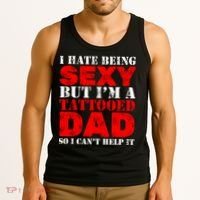 Sexy Tattooed Dad Tank Top thumb 3