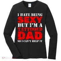 Sexy Tattooed Dad Women's Long Sleeve Shirt thumb 0