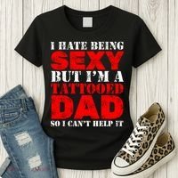 Sexy Tattooed Dad Women's T-Shirt thumb 3