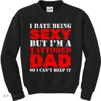 Sexy Tattooed Dad Kids Sweatshirt thumb 0
