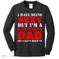 Sexy Tattooed Dad Kids Long Sleeve Shirt thumb 0