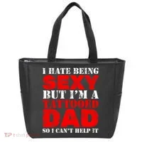 Sexy Tattooed Dad Tote Bag thumb 0