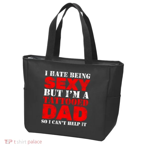 Sexy Tattooed Dad Tote Bag