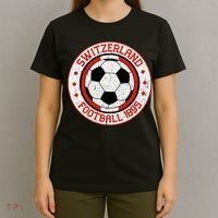 Switzerland Football 1895 Vintage Soccer T-Shirt thumb 4