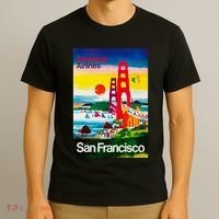 San Francisco 1971 Vintage Travel Poster T-Shirt thumb 3
