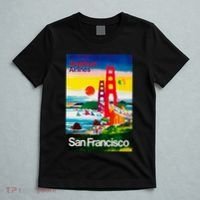 San Francisco 1971 Vintage Travel Poster T-Shirt thumb 5