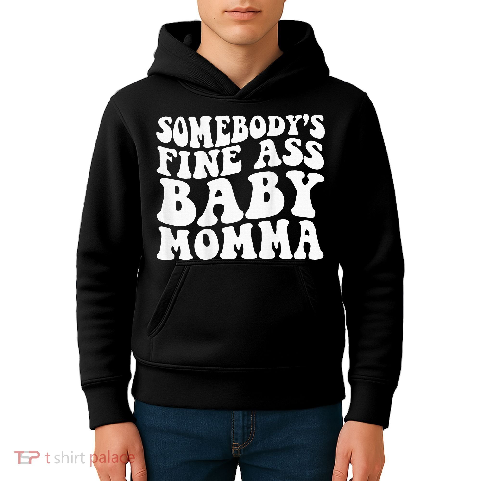 SomebodyS Fine Ass Baby Momma Kids Hoodie
