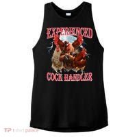 Sayings For Adult Experienced Cock Handler Meme Dank Ladies PosiCharge Tri-Blend Wicking Tank thumb 0