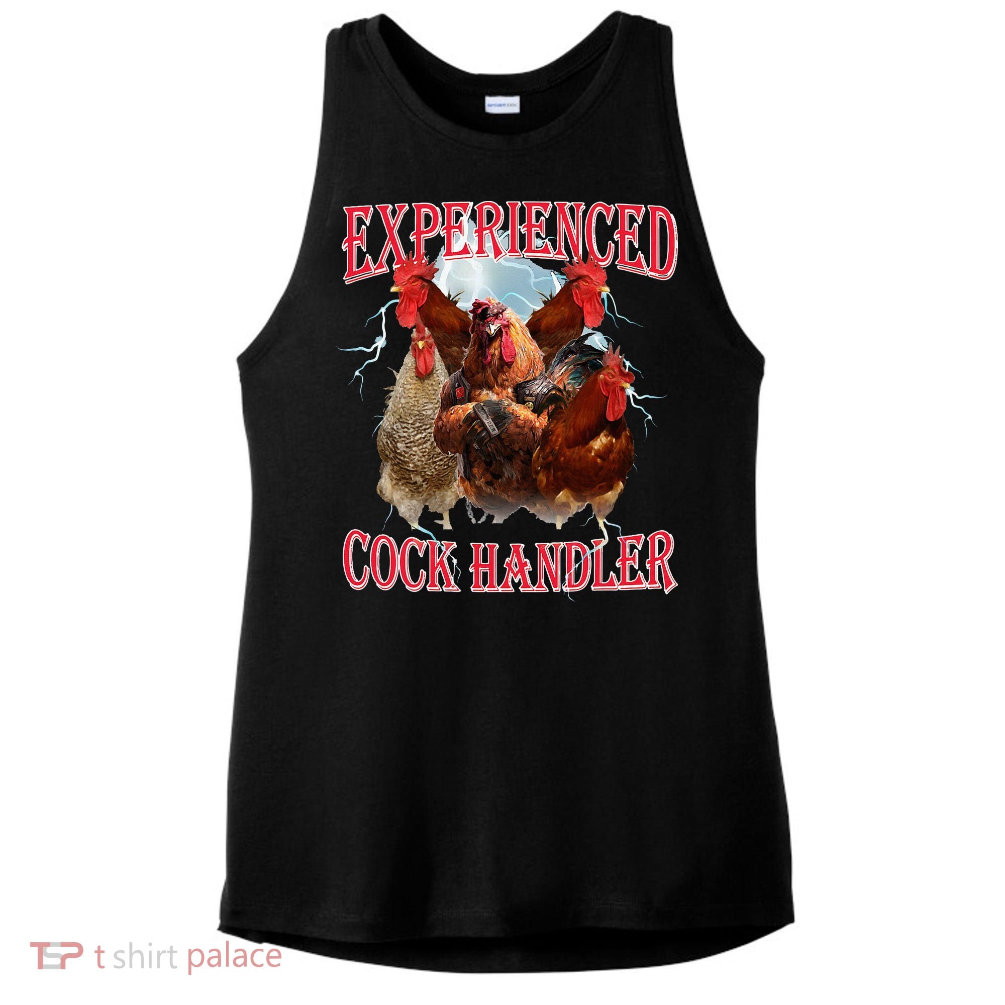 Sayings For Adult Experienced Cock Handler Meme Dank Ladies PosiCharge Tri-Blend Wicking Tank