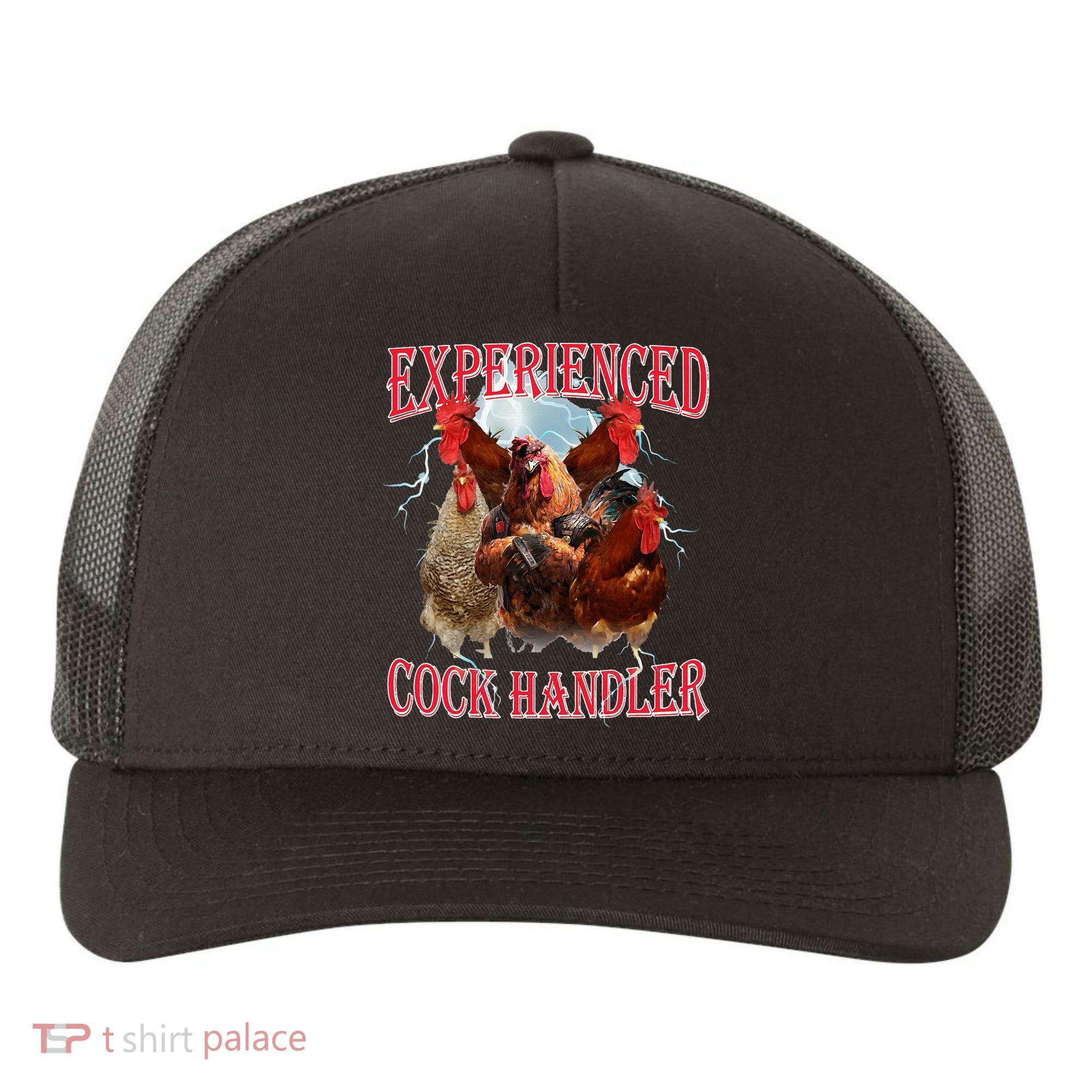 Sayings For Adult Experienced Cock Handler Meme Dank Yupoong Adult 5-Panel Trucker Hat