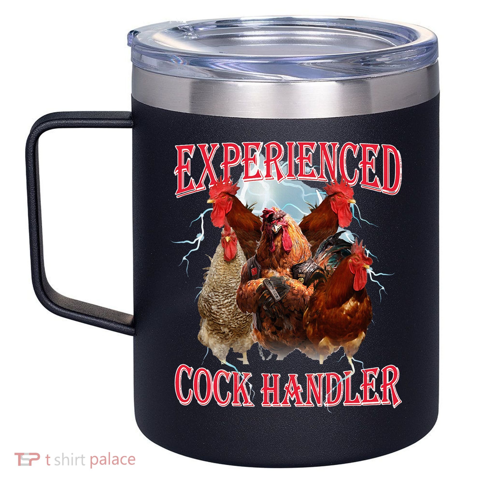Sayings For Adult Experienced Cock Handler Meme Dank 12oz Stainless Steel Coffee Mug