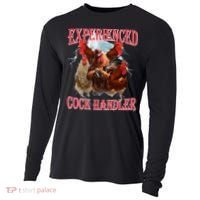 Sayings For Adult Experienced Cock Handler Meme Dank Cooling Performance Long Sleeve Crew thumb 0