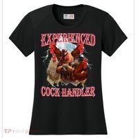 Sayings For Adult Experienced Cock Handler Meme Dank Women's Cooling Performance Crew T-Shirt thumb 0