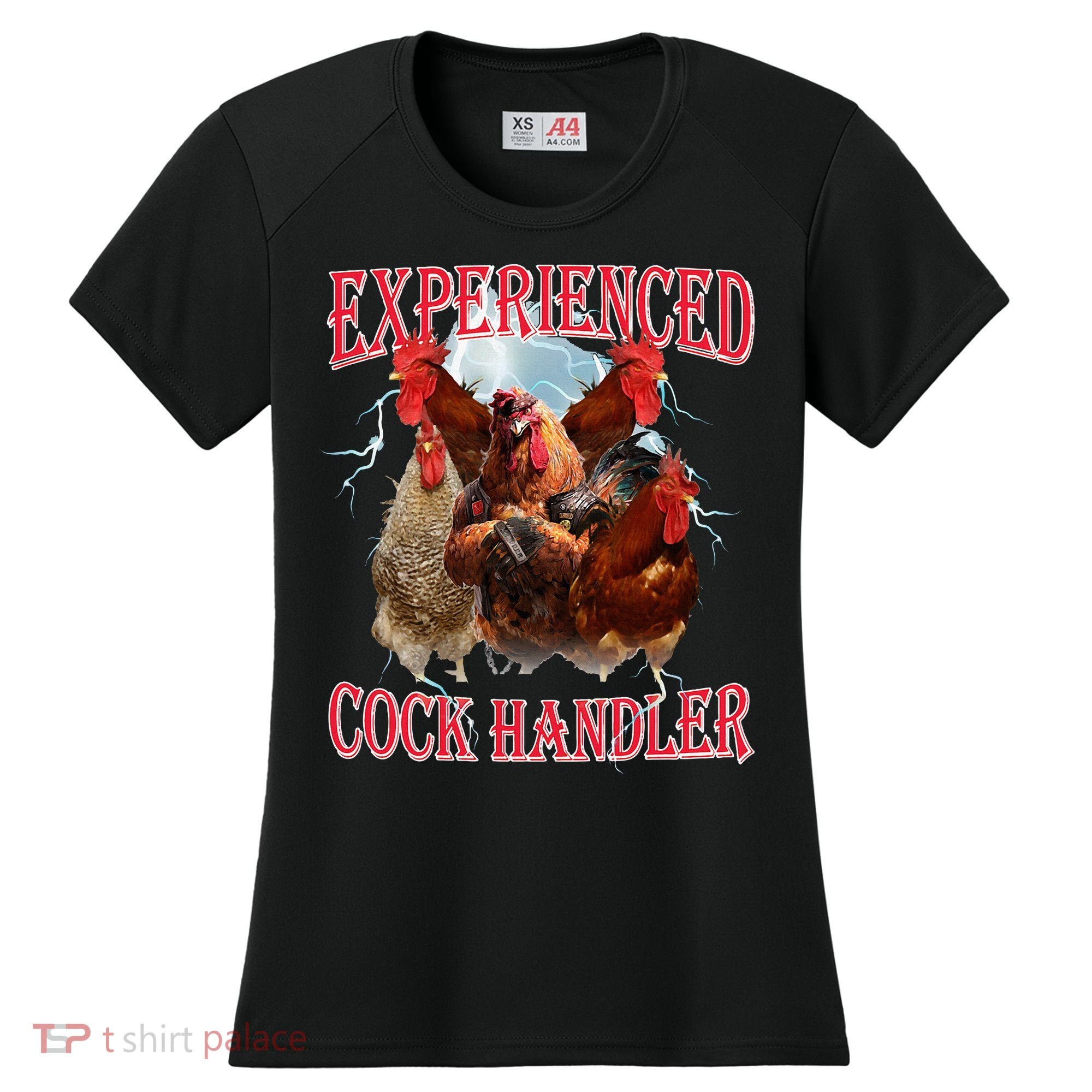 Sayings For Adult Experienced Cock Handler Meme Dank Women's Cooling Performance Crew T-Shirt