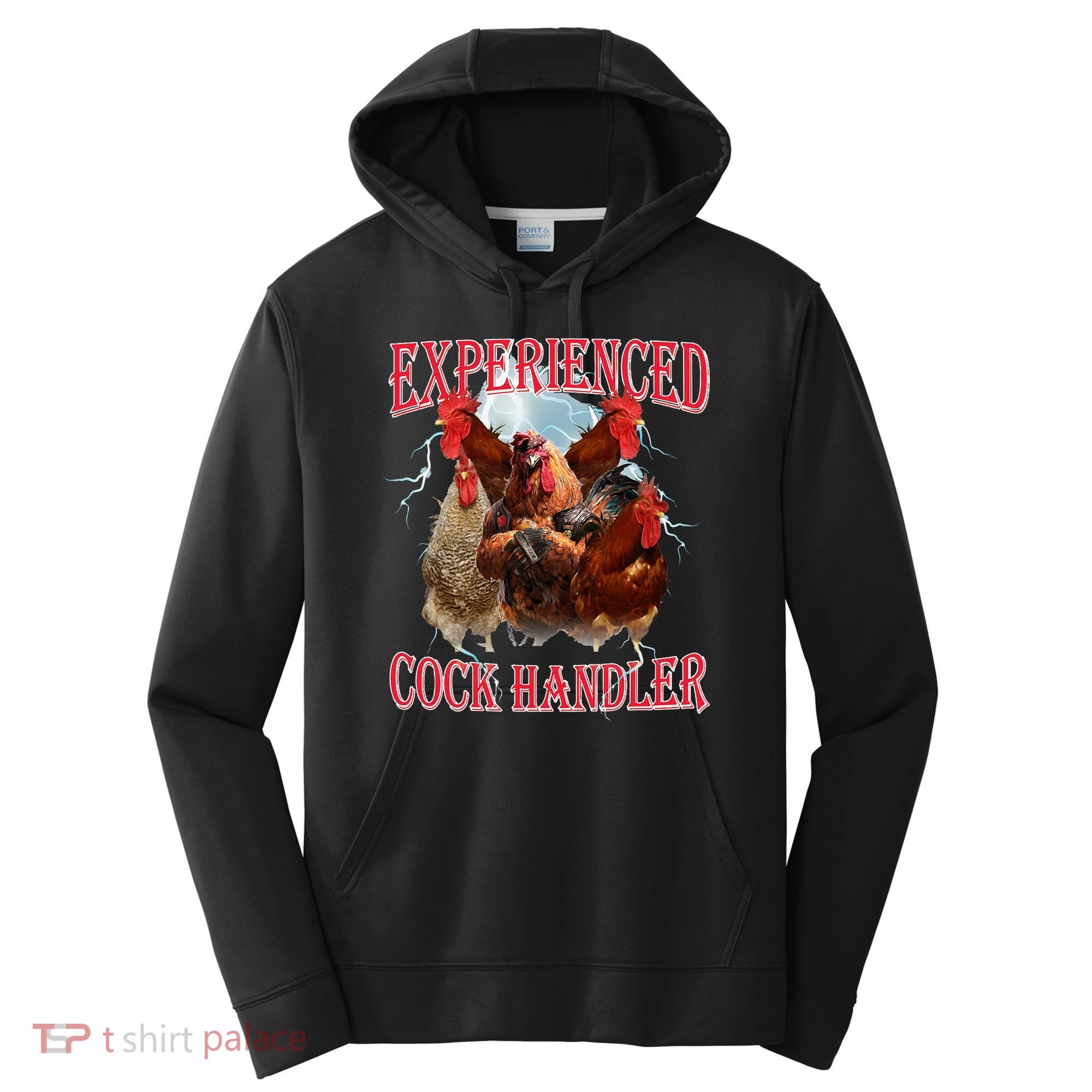 Sayings For Adult Experienced Cock Handler Meme Dank Performance Fleece Hoodie