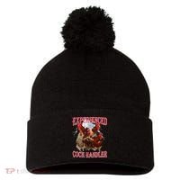 Sayings For Adult Experienced Cock Handler Meme Dank Pom Pom 12in Knit Beanie thumb 0