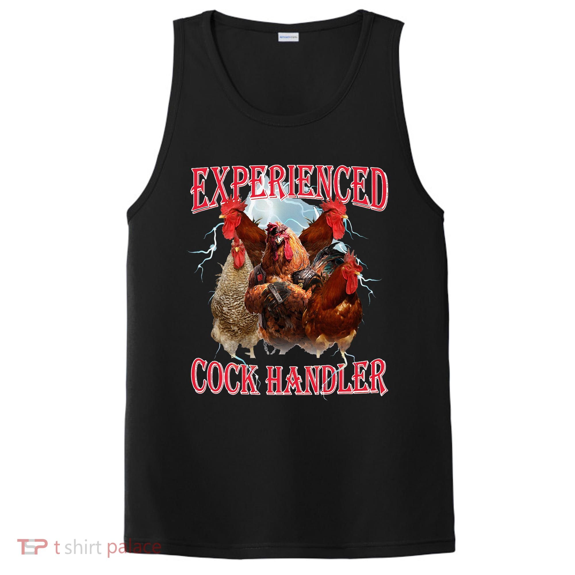 Sayings For Adult Experienced Cock Handler Meme Dank PosiCharge Competitor Tank
