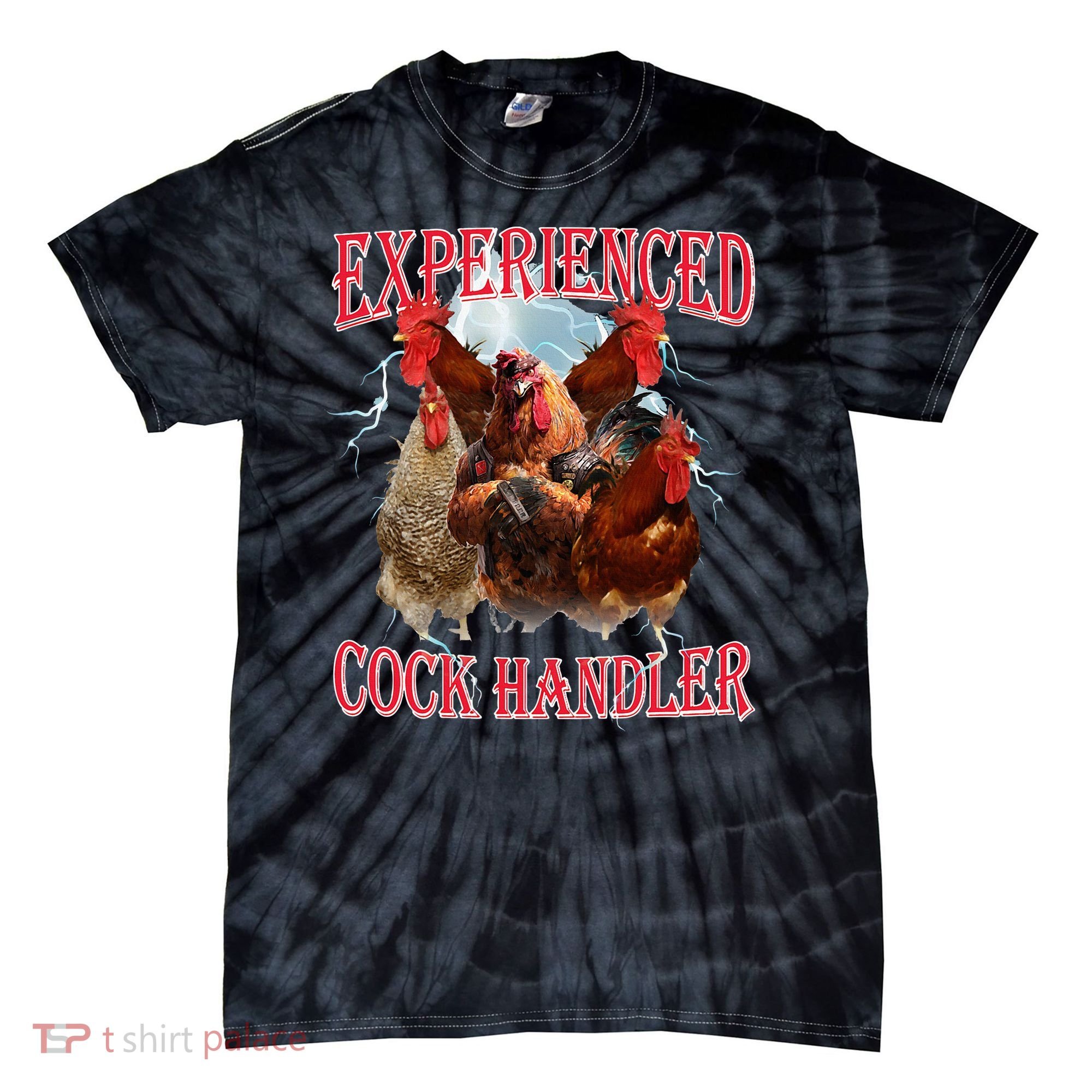 Sayings For Adult Experienced Cock Handler Meme Dank Tie-Dye T-Shirt