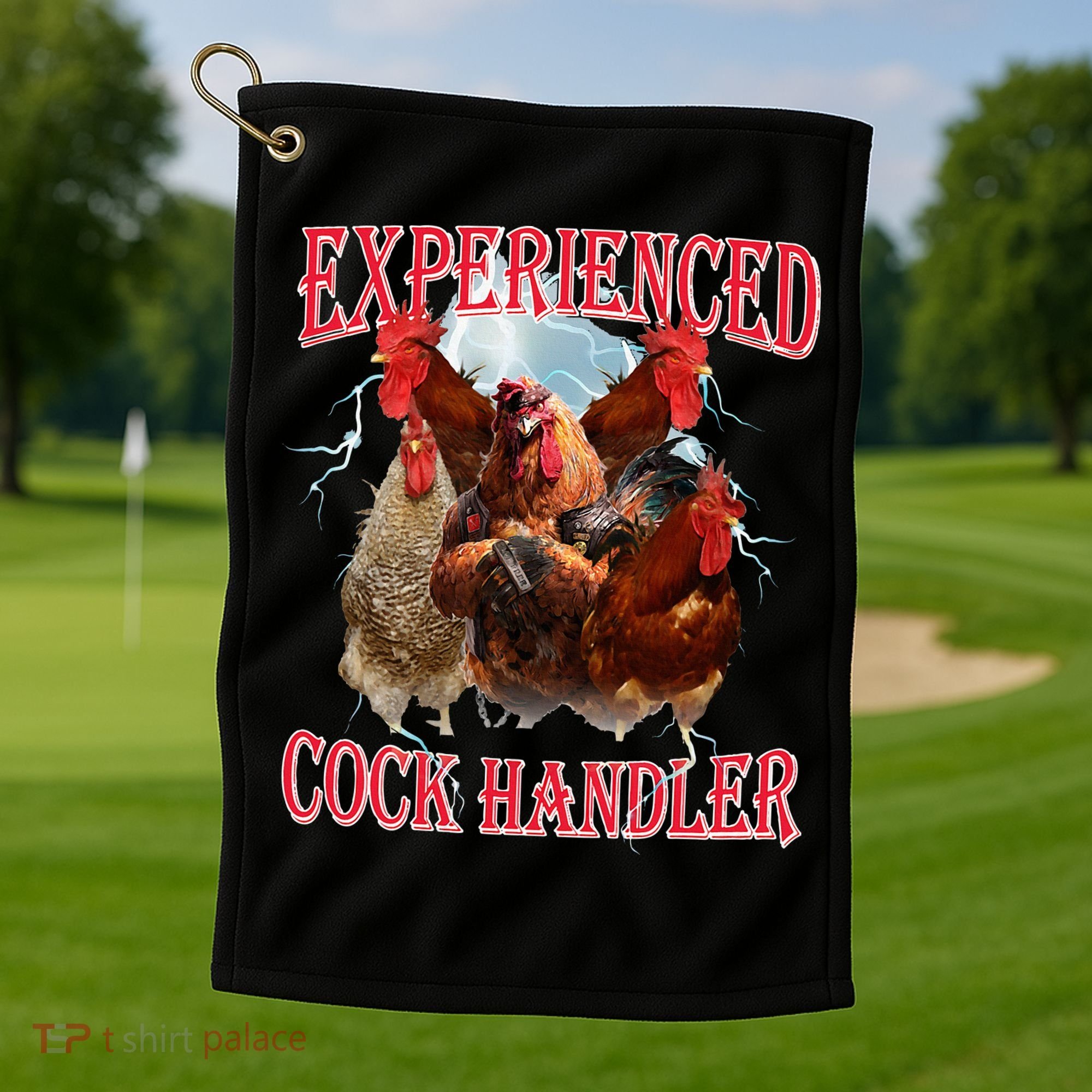Sayings For Adult Experienced Cock Handler Meme Dank Golf Towel