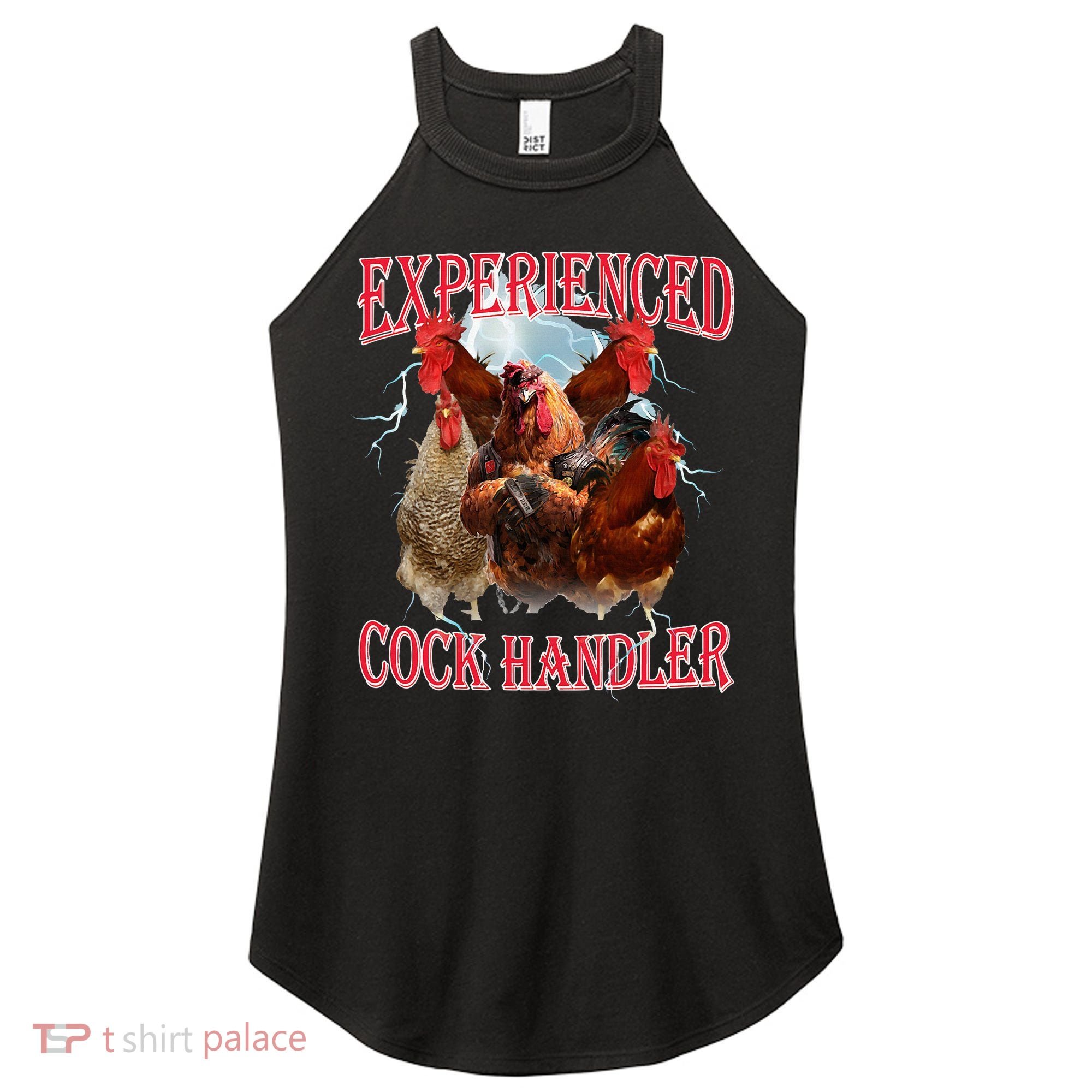Sayings For Adult Experienced Cock Handler Meme Dank Women's Perfect Tri Rocker Tank