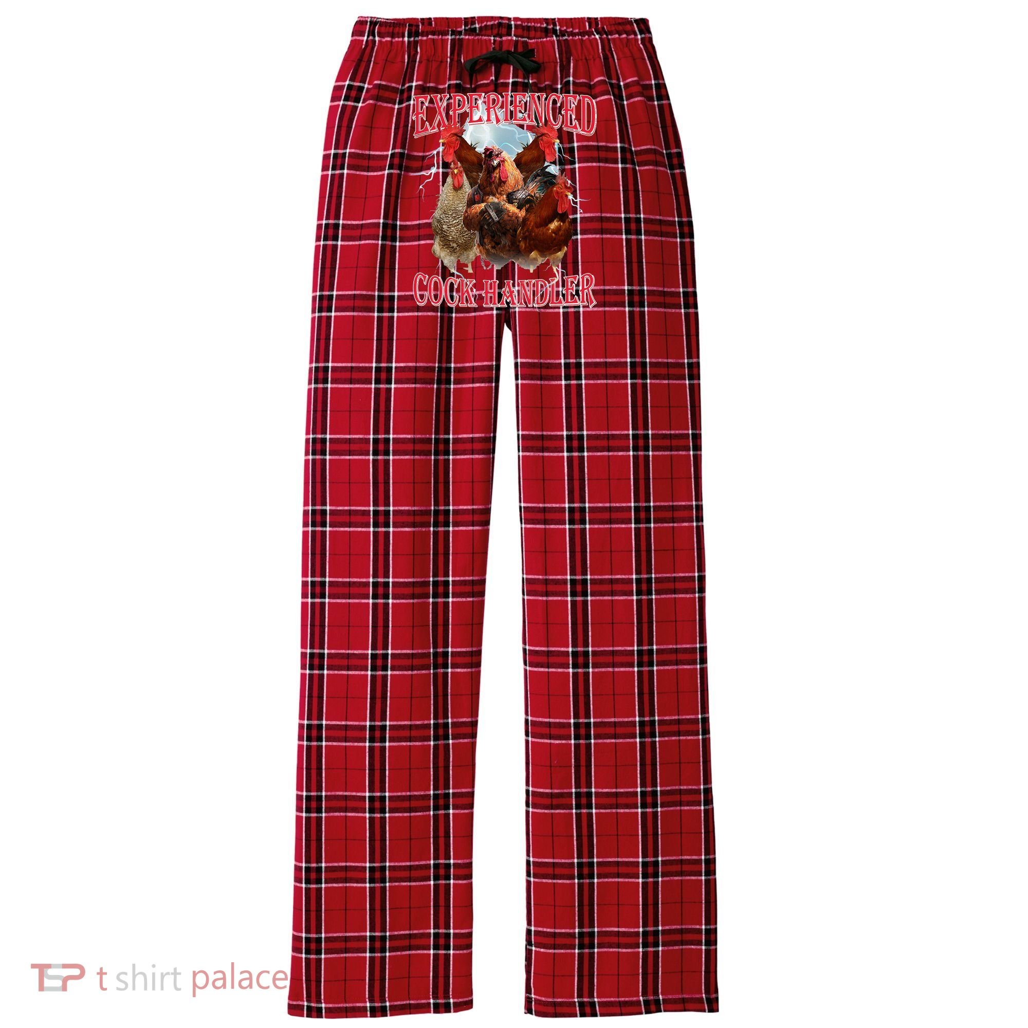 Sayings For Adult Experienced Cock Handler Meme Dank Women's Flannel Plaid Pajama Pants