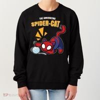 Spider Funny Amazing Spider Cat Meme Women's Sweatshirt thumb 0
