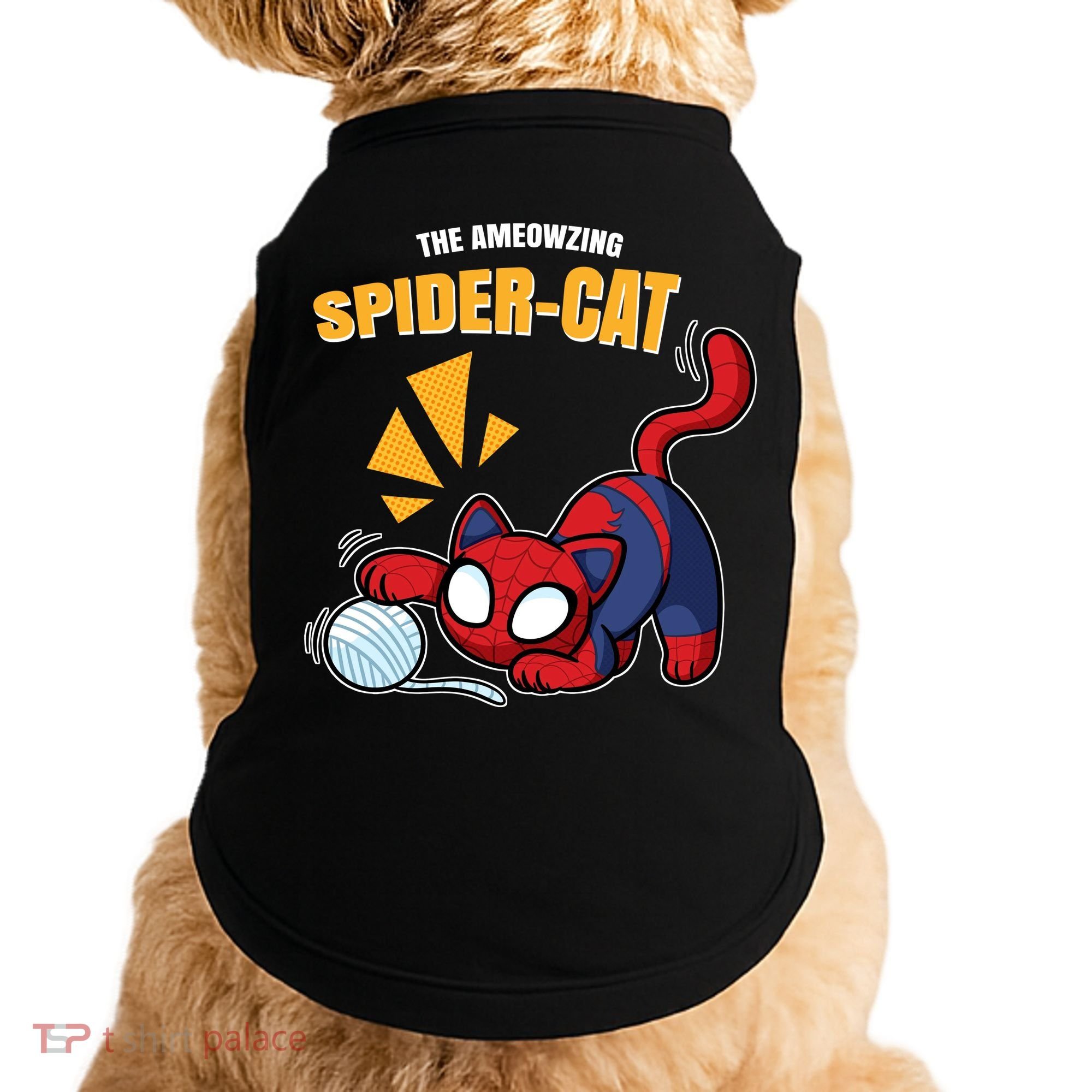 Spider Funny Amazing Spider Cat Meme Doggie Tank