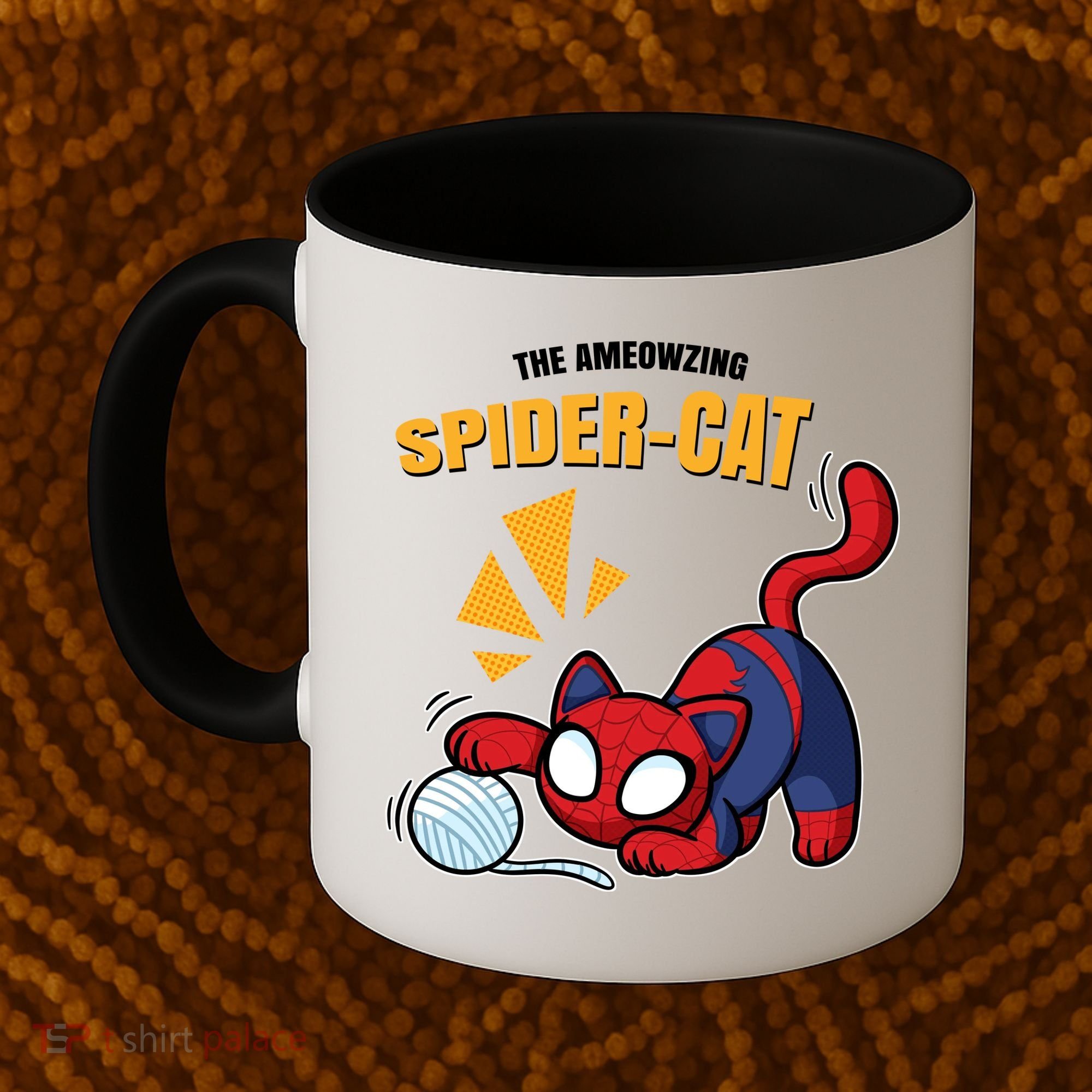 Spider Funny Amazing Spider Cat Meme Coffee Mug