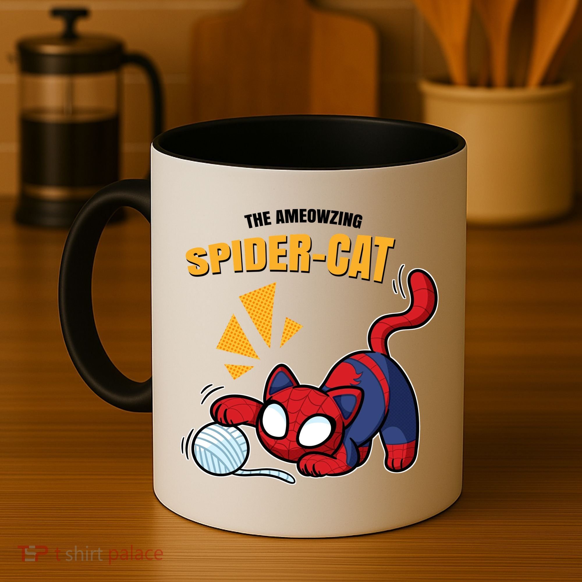 Spider Funny Amazing Spider Cat Meme Coffee Mug