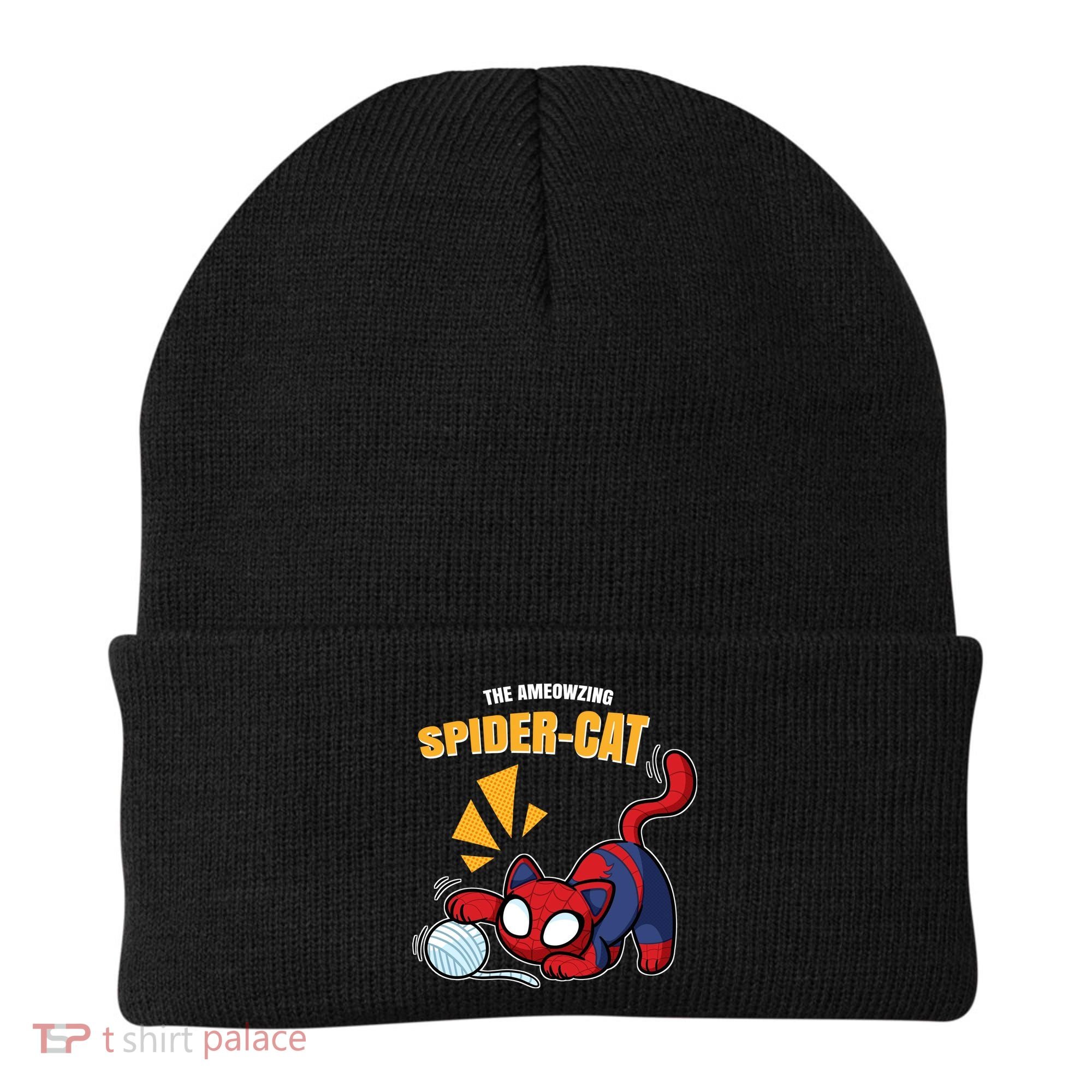 Spider Funny Amazing Spider Cat Meme Beanie