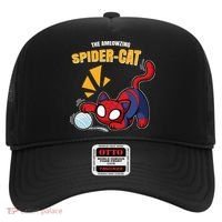 Spider Funny Amazing Spider Cat Meme Hat thumb 0