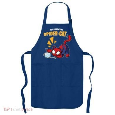 Spider Funny Amazing Spider Cat Meme Apron