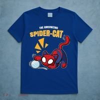 Spider Funny Amazing Spider Cat Meme T-Shirt thumb 5
