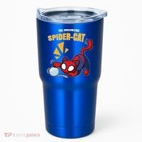 Spider Funny Amazing Spider Cat Meme Tumbler thumb 0