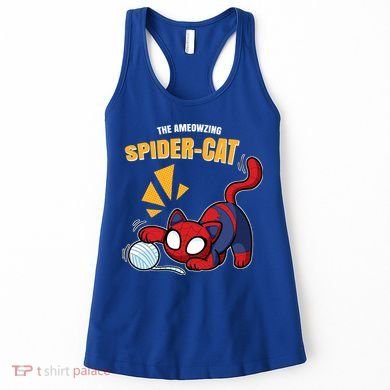 Spider Funny Amazing Spider Cat Meme Women's Tank Top